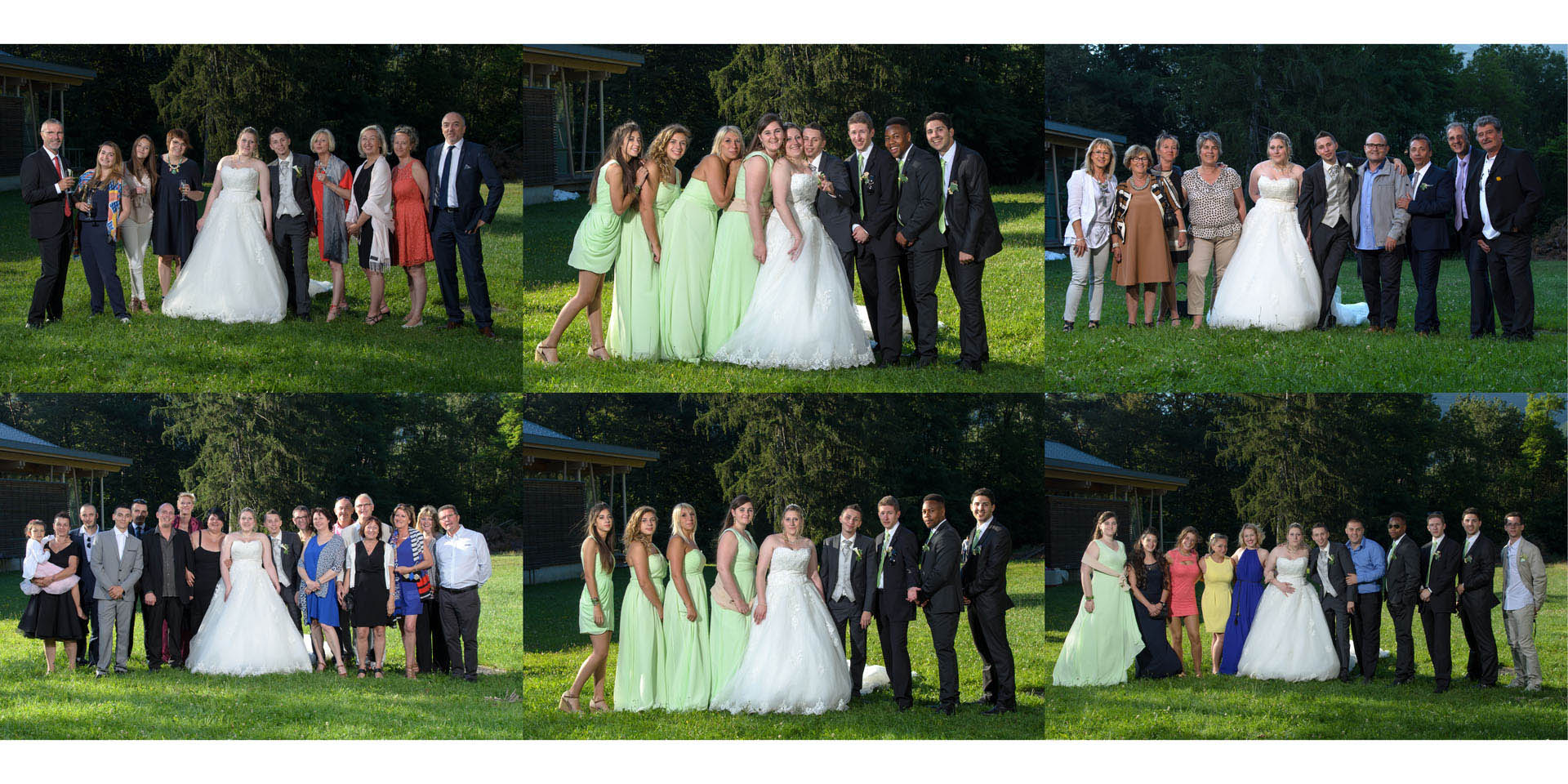 photos de groupes, mariage à la salle des fêtes du Morel, Aigueblanche, Tarentaise, Savoie (73)