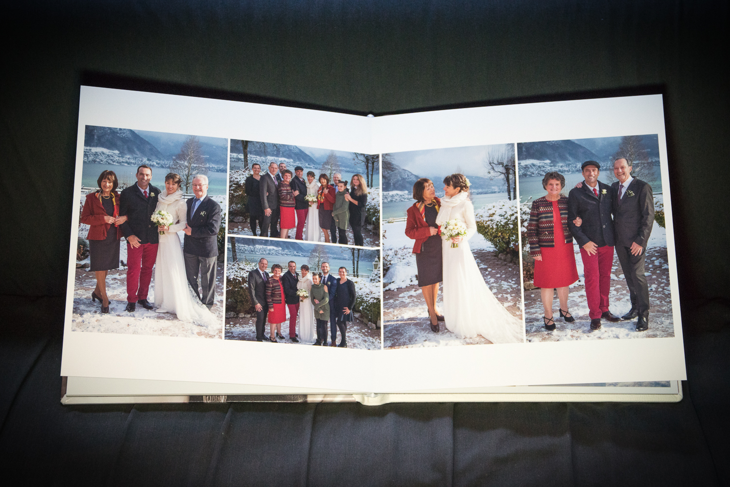 Mariage au bord du lac d Annecy : photos de famille sur la terrasse de l auberge de Letraz (Haute Savoie)