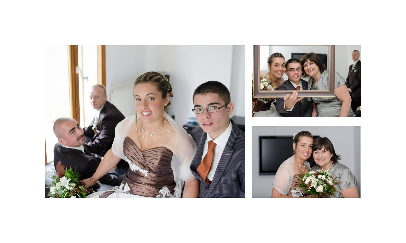 Mariage en Maurienne : photos dans le salon des mariés