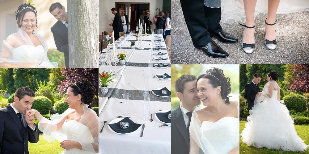 Photographe de mariage à Chambéry : premier regard entre les mariés