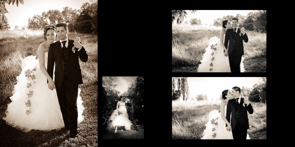 Photographe de mariage à Chambéry : photos des mariés au parc de Buisson Rond