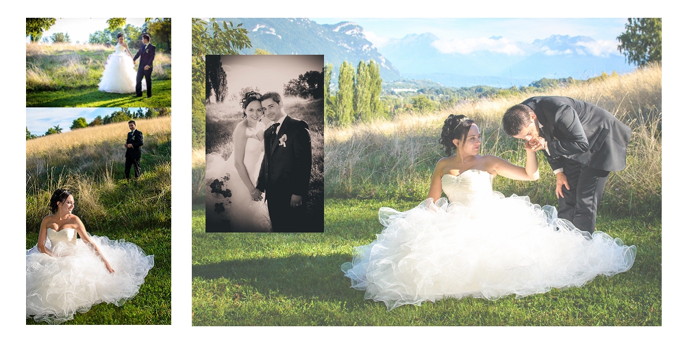 Photographe de mariage à Chambéry : photos de couple au parc de Buisson Rond