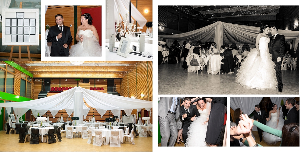 Photographe de mariage à Chambéry : arrivée des mariés dans leur salle