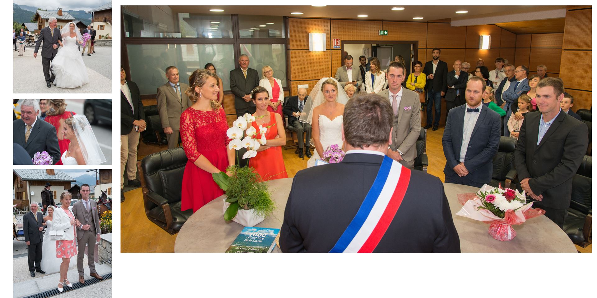 mariage dans une station du Val d Arly : cérémonie civile en mairie de Crest Voland