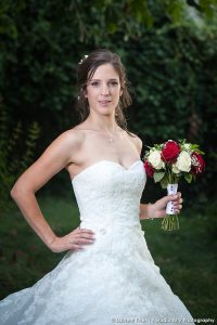 Photographe de mariage en Savoie : portrait de la mariée