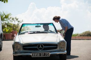 dernier mot avant de partir à la cérémonie (mariage en Combe de Savoie)