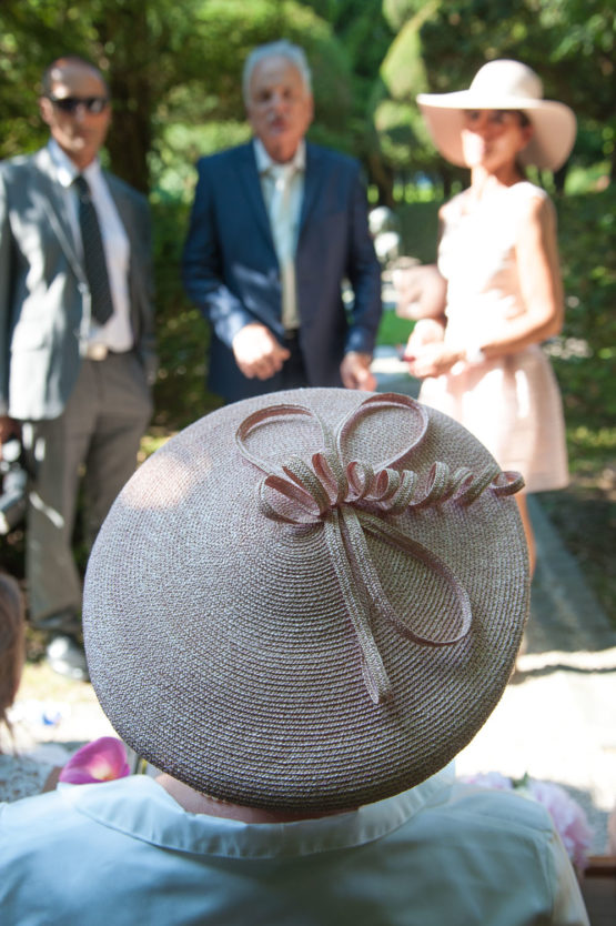 le chapeau de la mariée