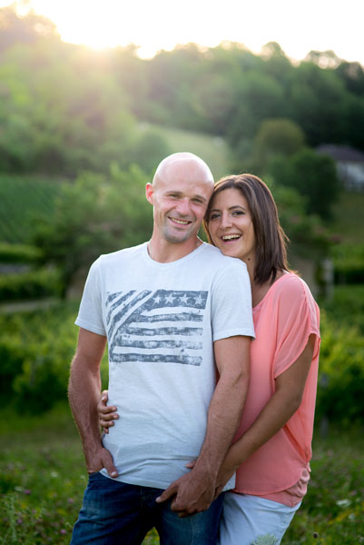 Séance engagement pour ce couple avant leur mariage au lac du Bourget