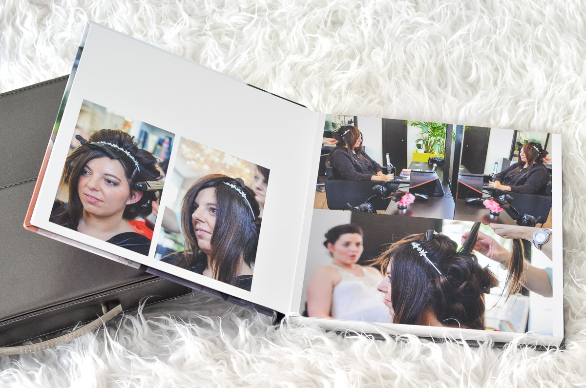 Préparation de la mariée avec sa sœur jumelle au salon de coiffure dJack Relook à Challes-les-Eaux