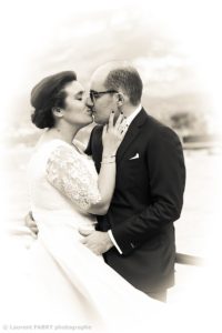 photographe de mariage en Savoie, photo de couple n&b