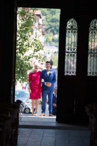 mariage à Albertville : entrée à l'église