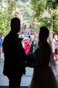 mariage à Albertville : fin de la cérémonie à l'église