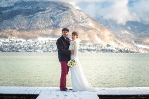 photographe de mariage au lac d'Annecy