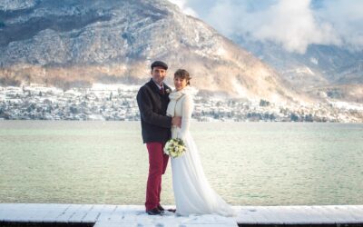 Photographe de mariage au lac d’Annecy
