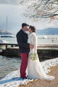 photographe de mariage au lac d'Annecy