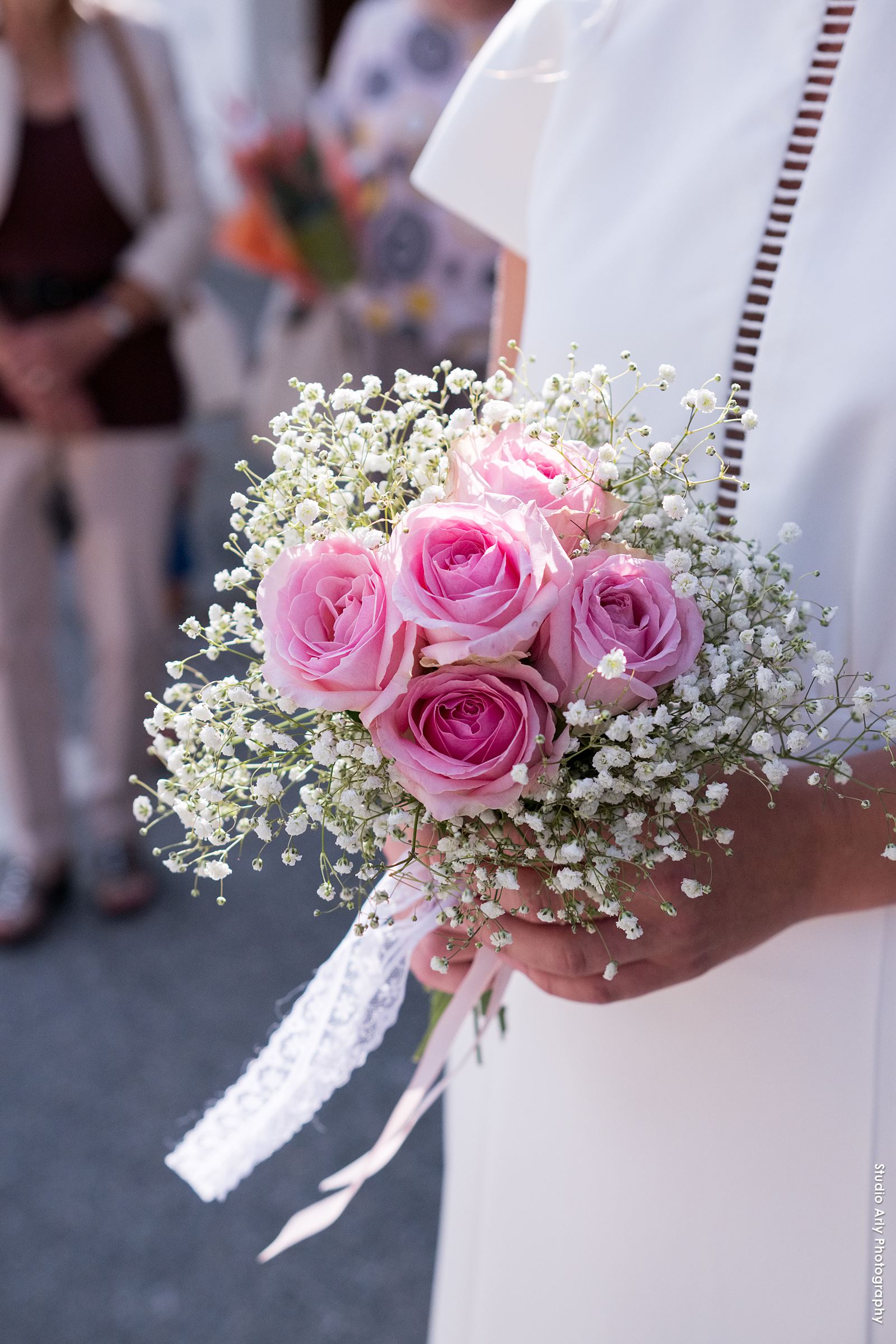 Photographe de mariage en Beaufortain : bouquet de la mariée